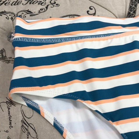NWOT Athena Retro Stripe Bikini Bottoms - Picture 3 of 7